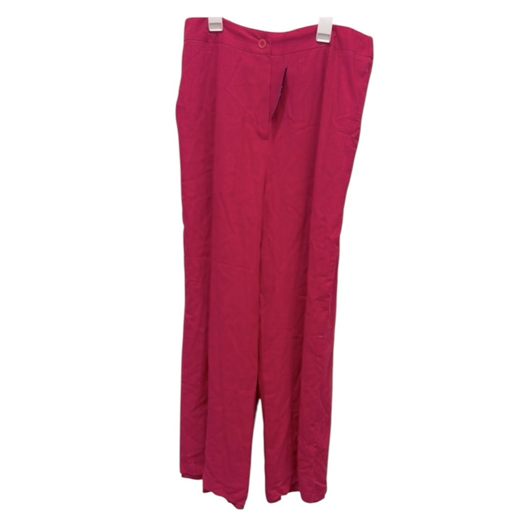 Lulu's Vibrant Pink Wide Leg Pants Women’s XL